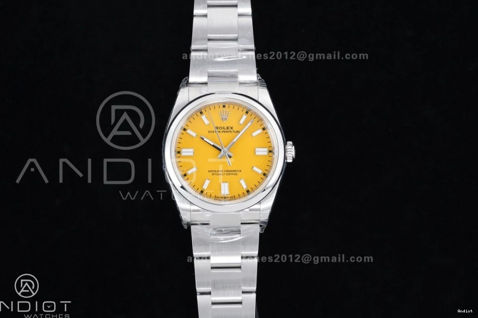 Perpetual V2 Dial DD3230 1:1 Best VSF 36mm Oyster 904L Steel Yellow Edition 126000 0416